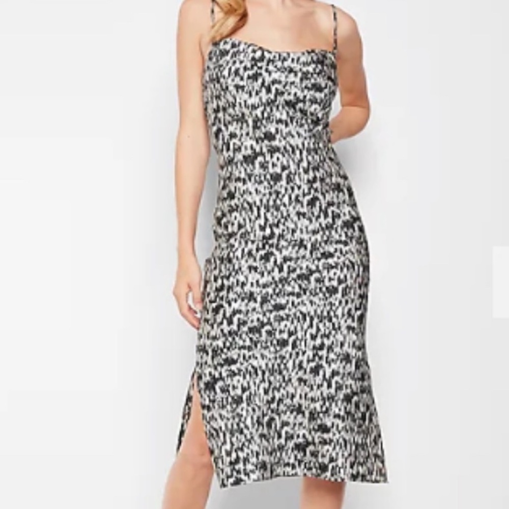 Express Cowl Neck Midi Dress Size L